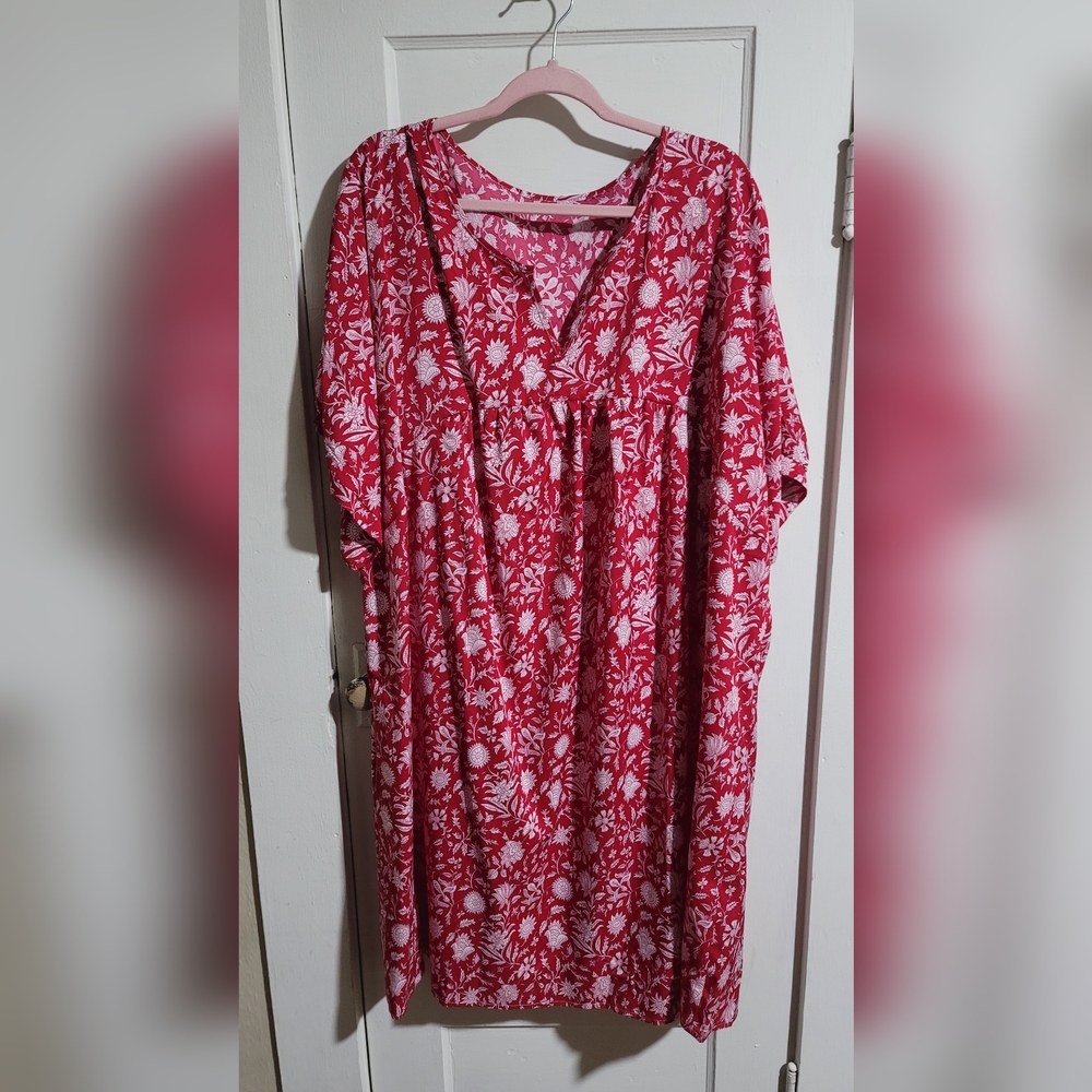 Red Floral Dress
